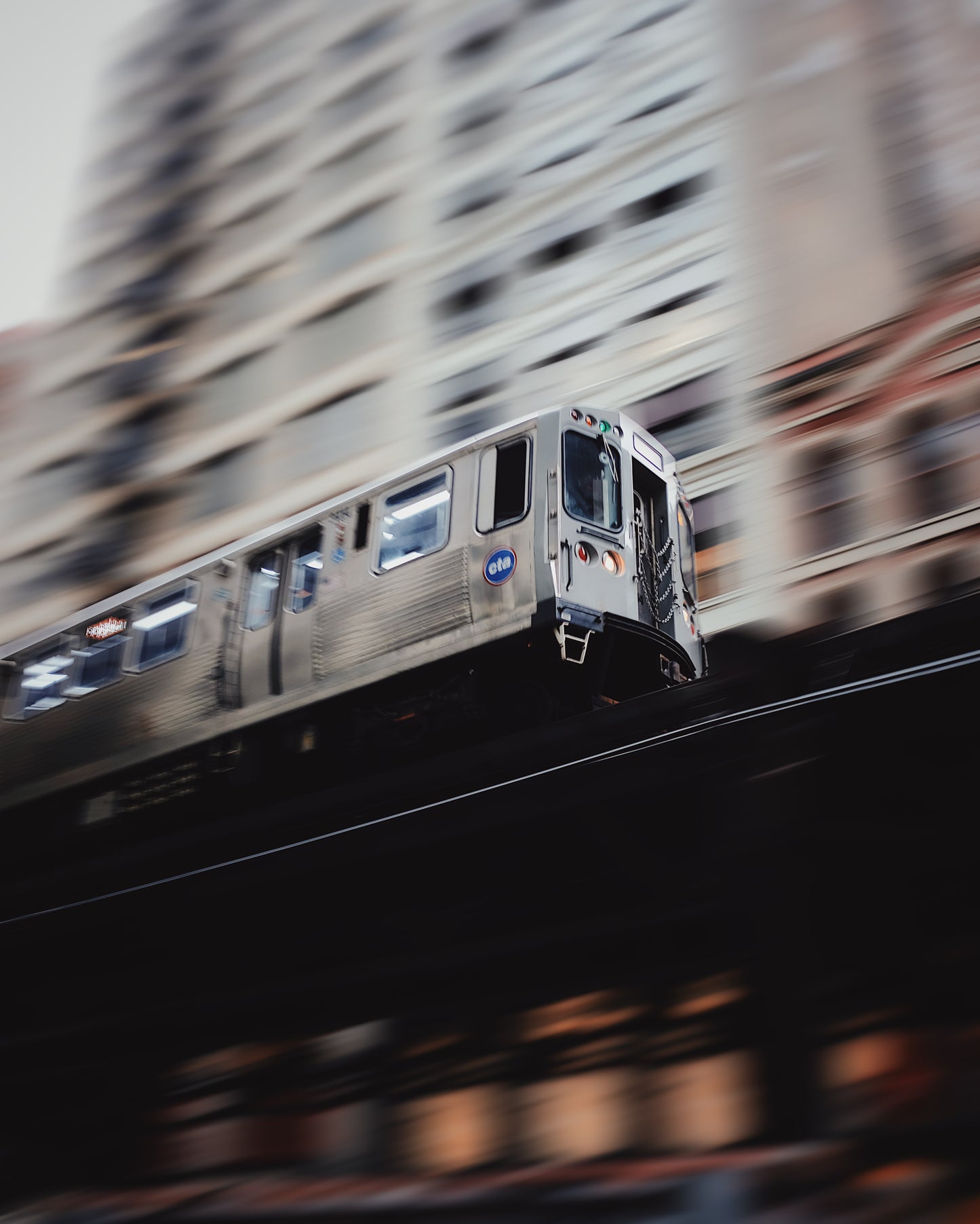 Downtown Chicago Train